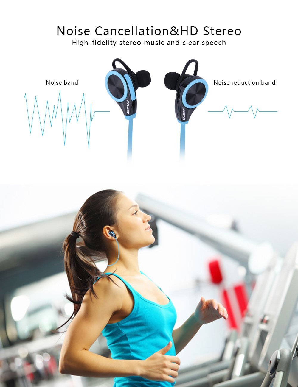 [eCandy] eCandy Wireless Bluetooth Headphones Headphones