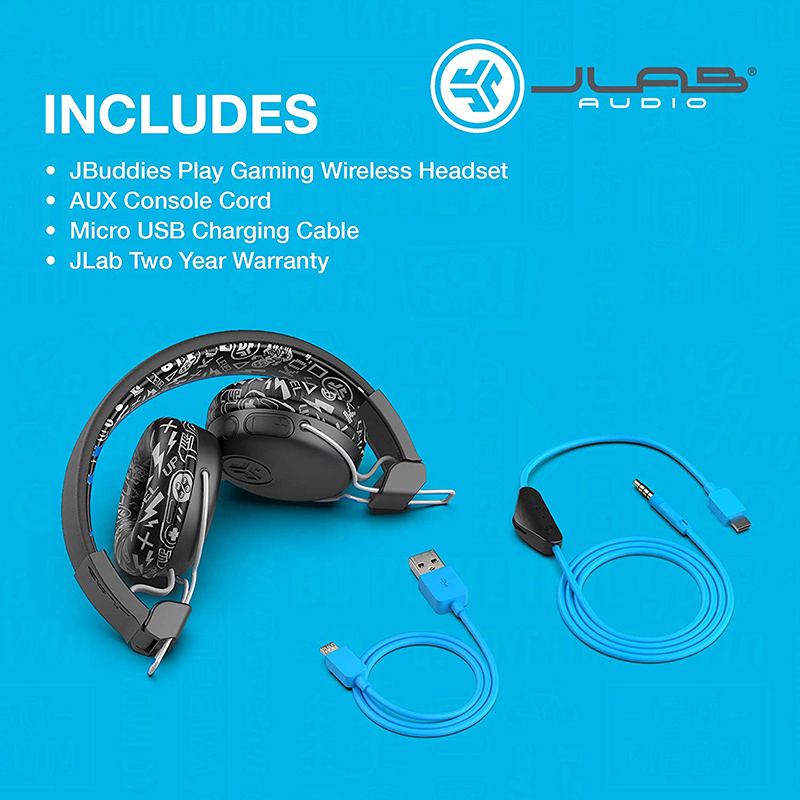 [JLab] JLab JBuddies Play Gaming Wireless Headphones