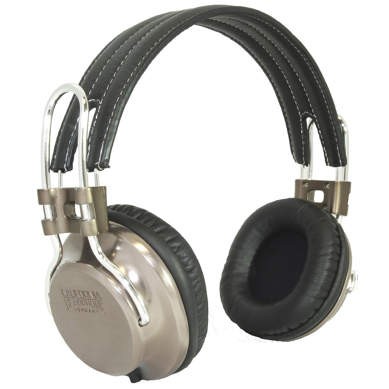 [California Headphone] California Headphone Metal and Leather Headphones