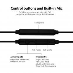 Metal In-Ear Headphones, Yigenet Wired Earbuds Noise Isolating Headset