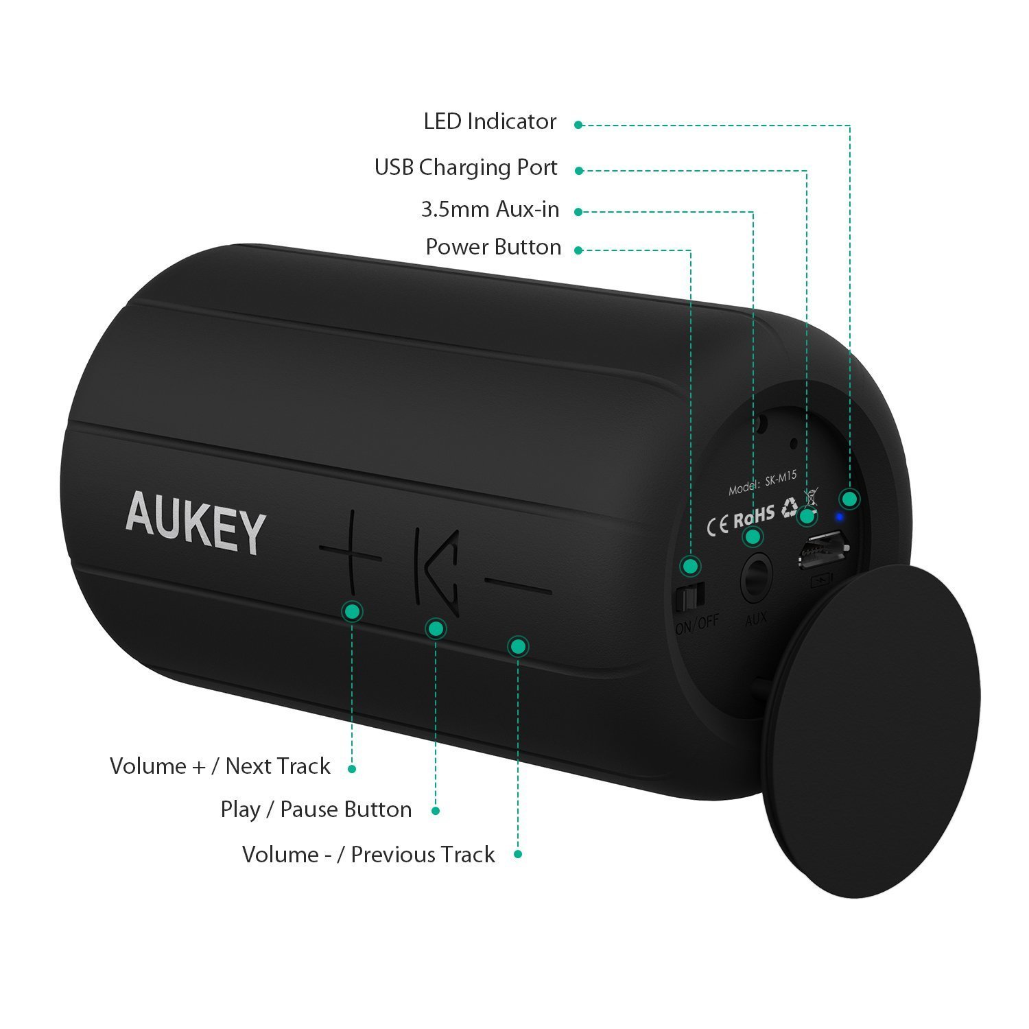 [AUKEY] AUKEY SK-M15 Headphones