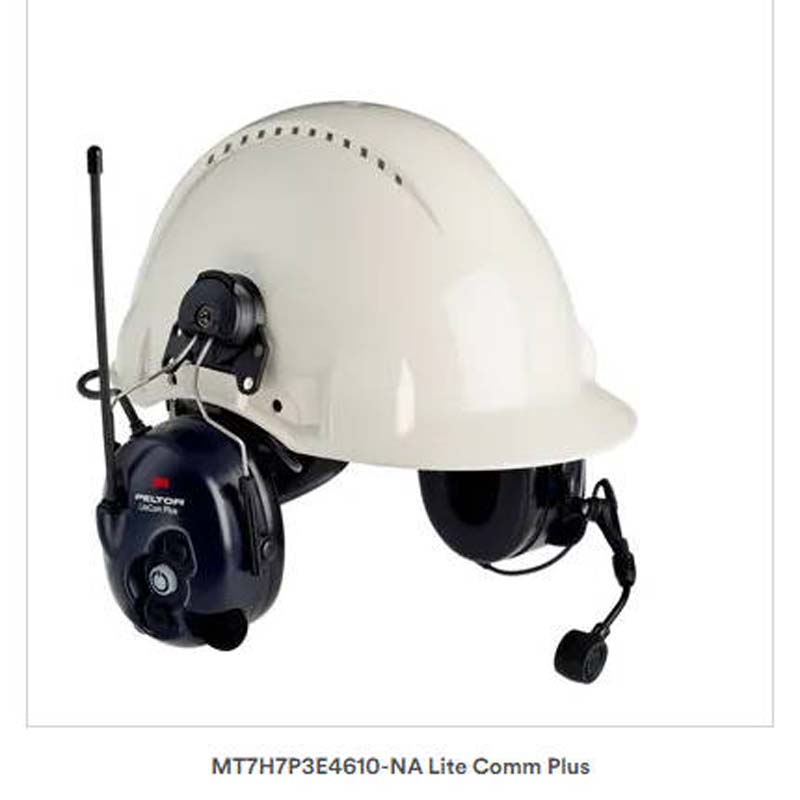 [3M] 3M LiteCom Plus Hard Hat Attached Headphones