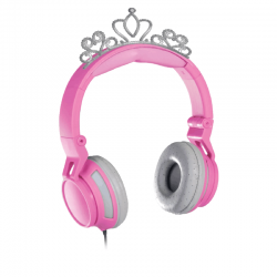 Gem Sound Tiara Pink On Ear Wired Headphones