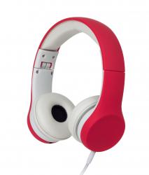 Snug Play  Kids Headphones Volume Limiting and Audio Sharing Port (Red)