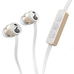 In-ear Wired Earphone 3.5mm Gold Plated Jack with Mic and Vol control for Apple and Android Both