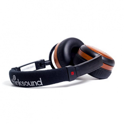 thinksound on1-natblk Supra-Aural On-Ear Monitor Wooden Headphone