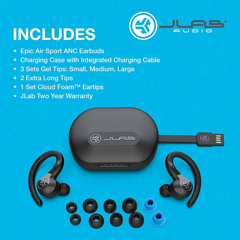 [JLab] JLab EPIC AIR SPORT ANC TRUE WIRELESS Headphones