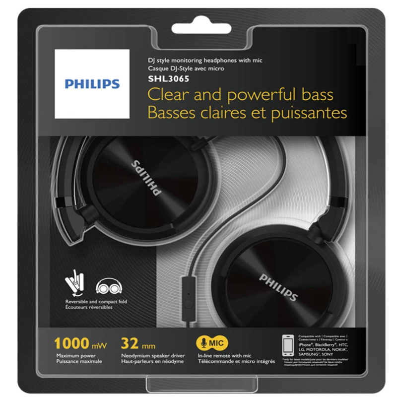 [Philips] Philips SHL3065BK Headphones