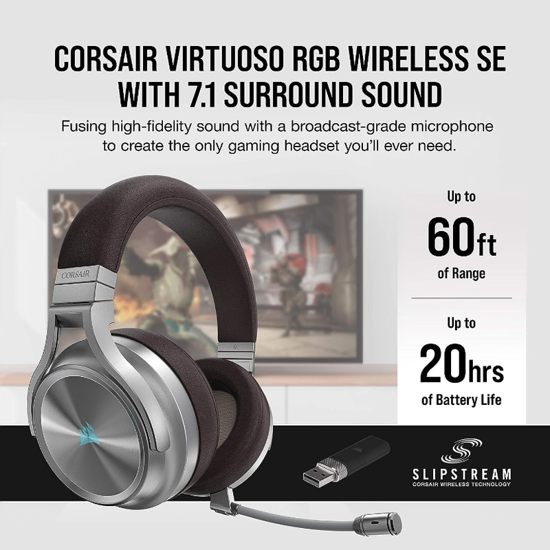 [Corsair] Corsair VIRTUOSO RGB WIRELESS XT Headphones