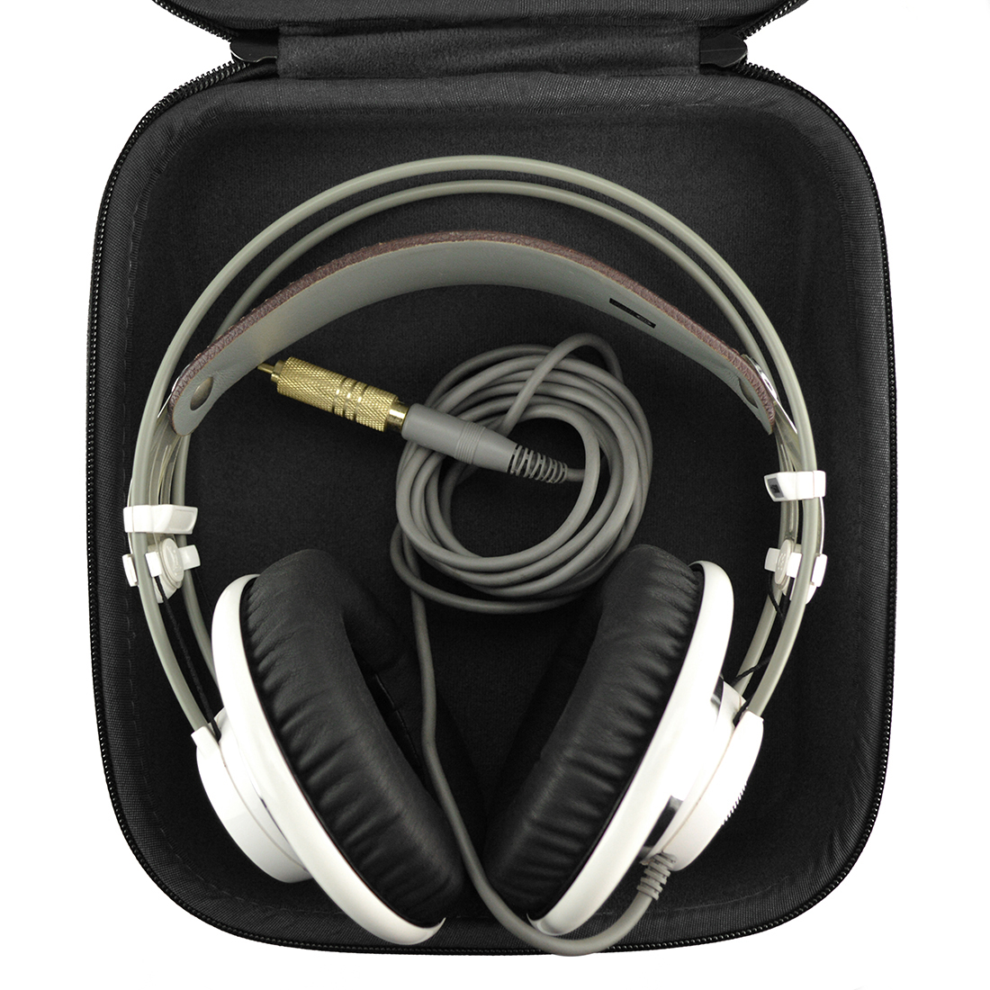 Geekria Headphones Case Compatible with Sennheiser HD598 HD598 CS HD650  HD600 HD558 AKG K701, Q701 Beyerdynamic DT880, DT990 Hard Shell Large  Carrying Case with Foam Insert Gaming Headset Travel Bag - geekria