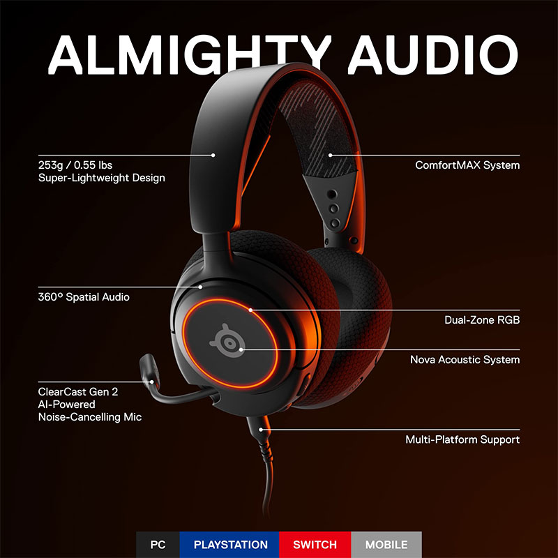 [SteelSeries] SteelSeries Arctis Nova 3 Headphones